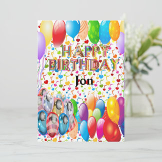 heureux anniversaire Invitation