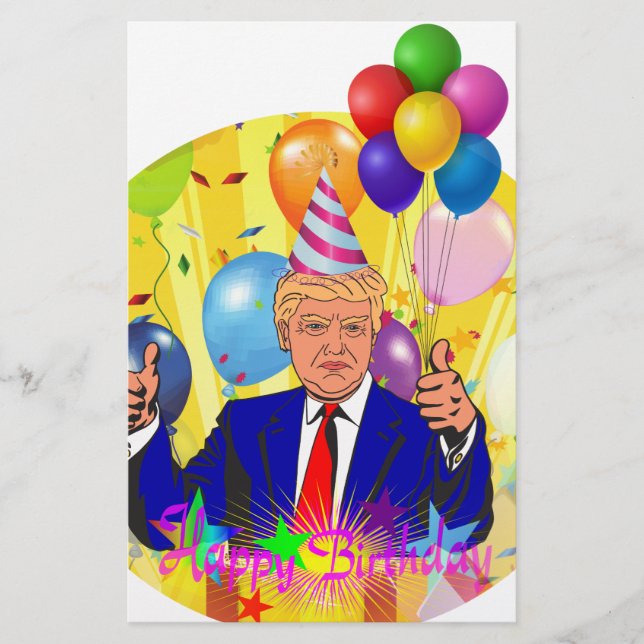 heureux anniversaire trump (Devant)