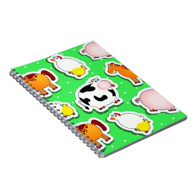 Heureux arrière - plan agricole, carnet (Côté Droit)