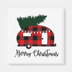 ***HEUREUX CAMPER*** MAGNET DE NOËL