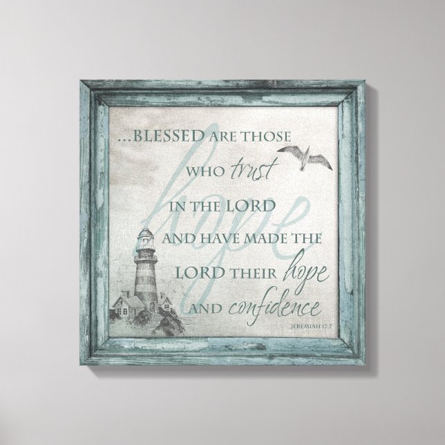 Heureux ceux qui font confiance au Seigneur Toile (Recto)