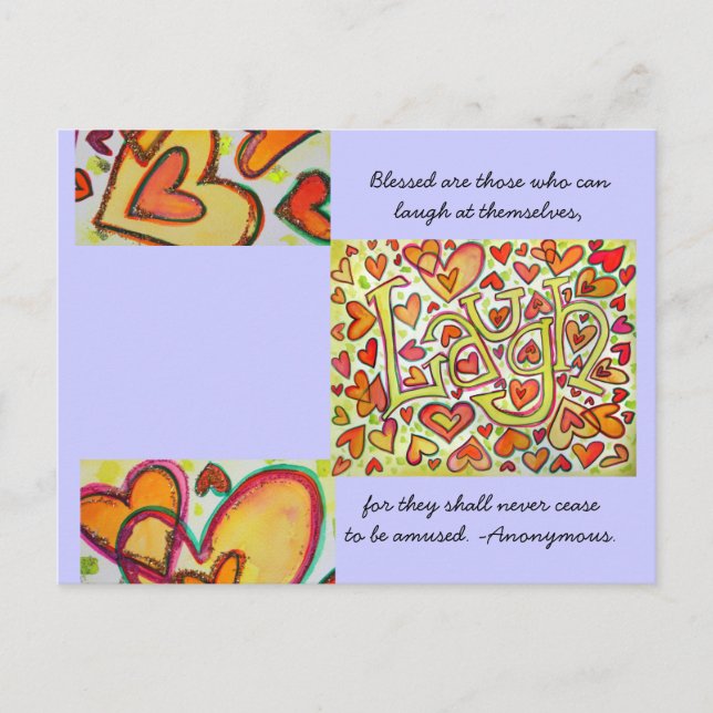 Heureux ceux qui peuvent rire Carte postale (Devant)