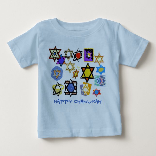 HEUREUX CHANUKKAH BABY TEE - SHIRTS - HAUTS JOURS  (Devant)