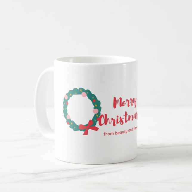 Heureux Cher Ami | Drôle Noël Cadeau Café Mug (Devant gauche)