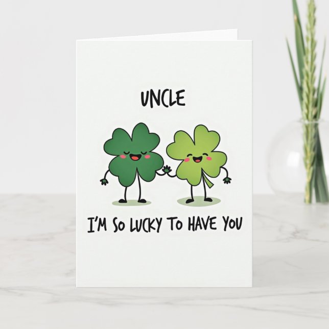 Heureux de t'avoir Oncle Carte (Devant)