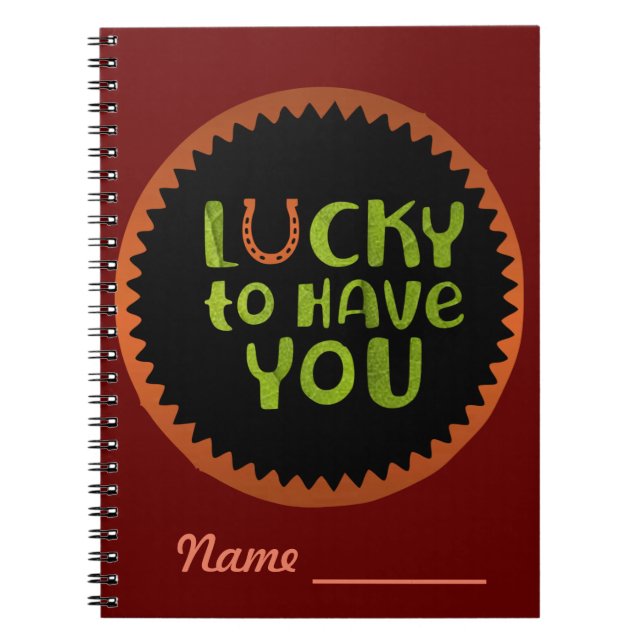 Heureux de vous avoir  Cahier (Devant)