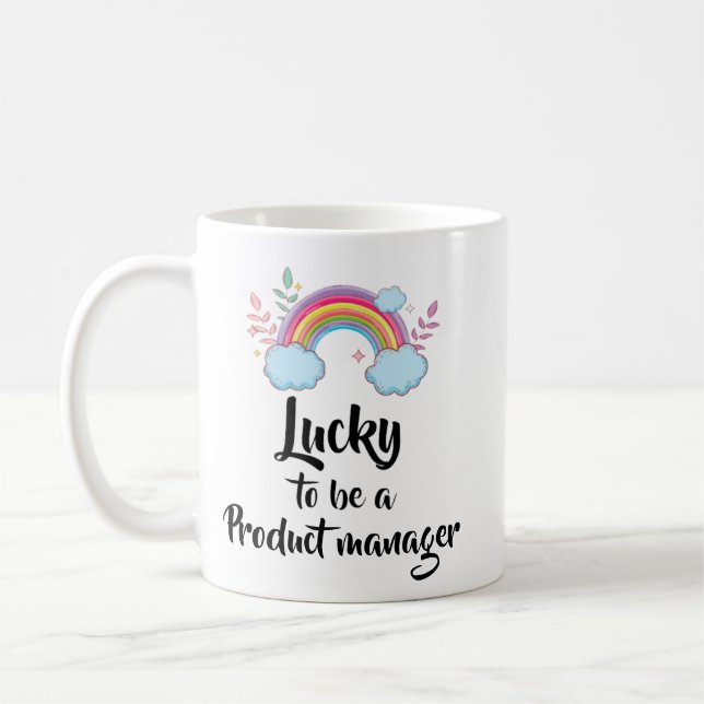 Heureux D'Être Un Chef De Produit Mug (Gauche)