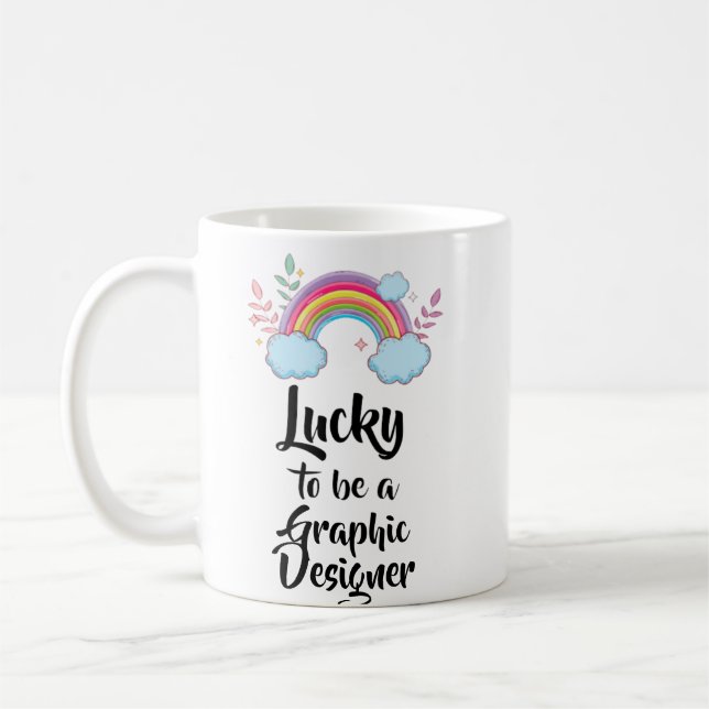 Heureux D'Être Une Mug Graphiste (Gauche)
