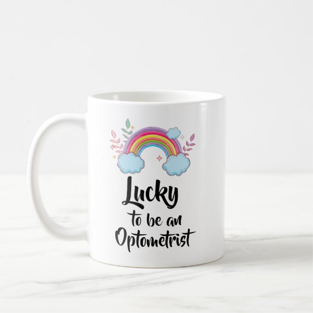 Heureux D'Être Une Mug Optométriste (Gauche)