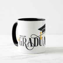 heureux diplôme personnalisez le nom Mug