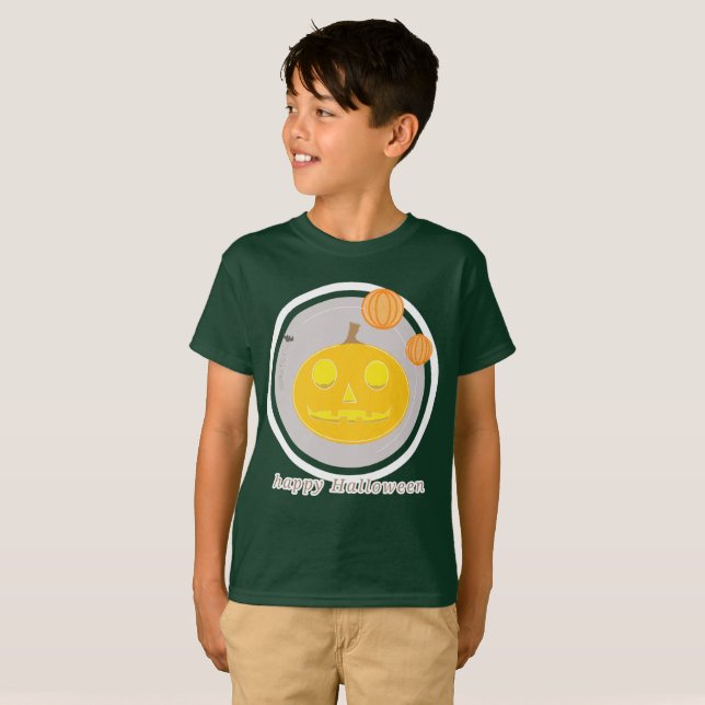 heureux enfants en t-shirt halloween (Devant entier)