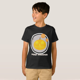 heureux enfants en t-shirt halloween