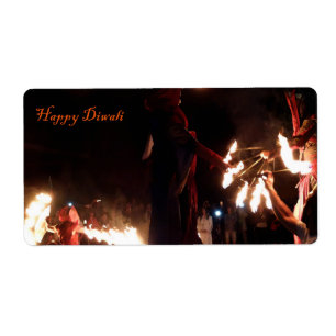 Heureux Étiquettes de Diwali Shipping