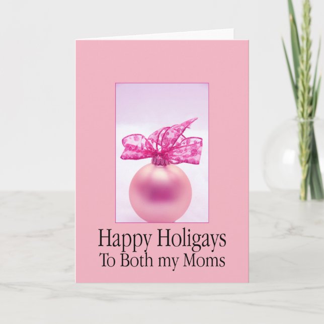 Heureux holigays la carte de Noël de ma mère (Devant)