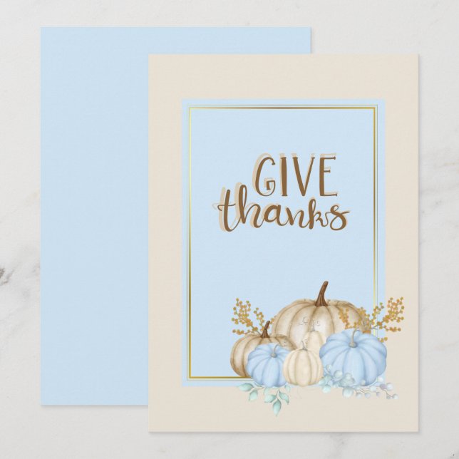 Heureux merci de donner faire-part (Devant / Derrière)