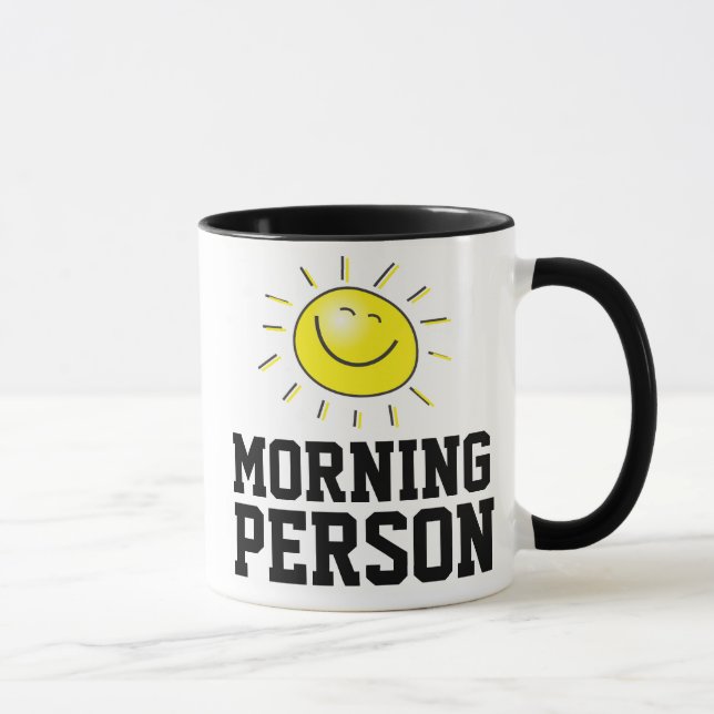 HEUREUX MORNING PERSONNE CAFÉ MUG (Droite)