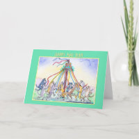 Heureux peut le jour, danse de mât de chats, carte