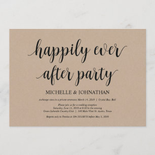 Heureux pour toujours, invitations de mariage en f