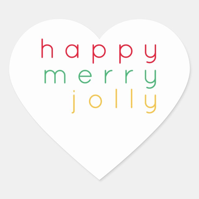 HEUREUX Stickers Coeur JOLLY JOLLY (Devant)
