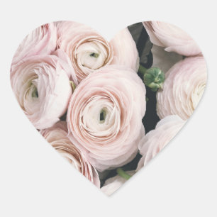 HEUREUX Stickers Coeur ROSE GRAINE, PETIT, 1½ pouc