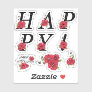 Heureux ! Stickers pour la décoration des albums,