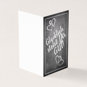 Heureux te va bien ! - dans le style tableau noir