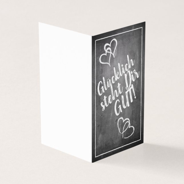 Heureux te va bien ! -  dans le style tableau noir (Outside)