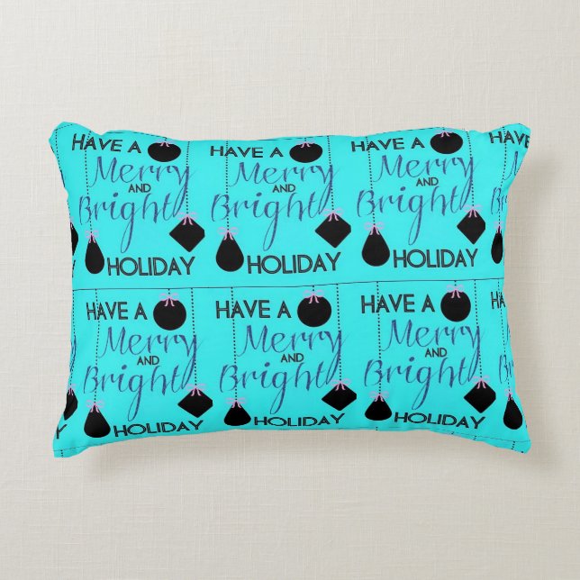 ***HEUREUX VACANCES*** COUSSIN NOIR (Devant)