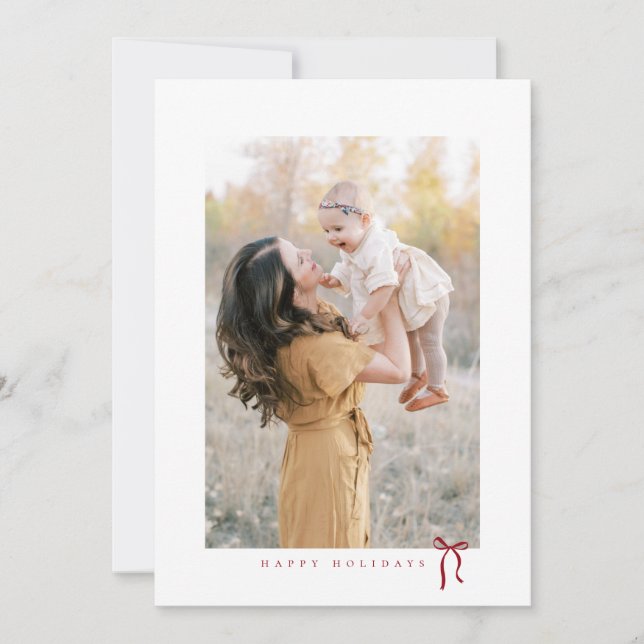 heureux vacances minimaliste arc carte photo (Devant)