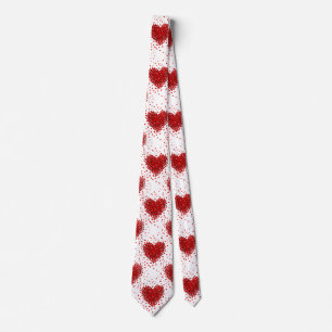 heureux valentines jour coeur mens necktie cravate