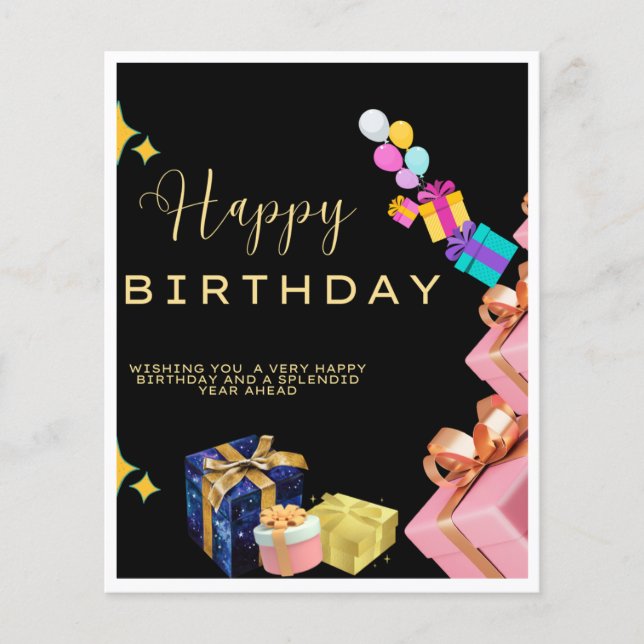 Heureux voeux d'anniversaire (Devant)