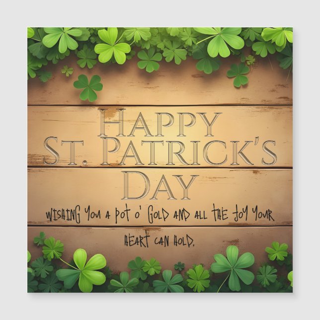 Heureux voeux de la Saint-Patrick 🍀 (Devant)