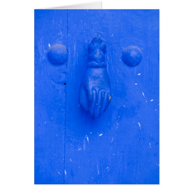 Heurtoir de porte bleu vertical (Devant)