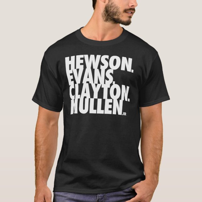 Hewson Evans Clayton et Mullen Classic T-Shirt (Devant)