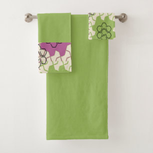 Hexagonal vert et rose
