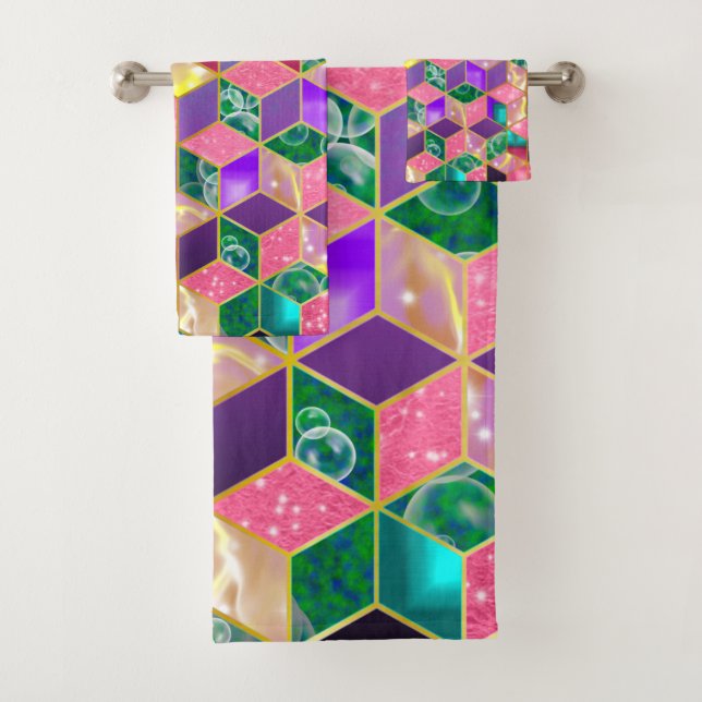 Hexagone en forme de diamant multimixte amusant (En situation)