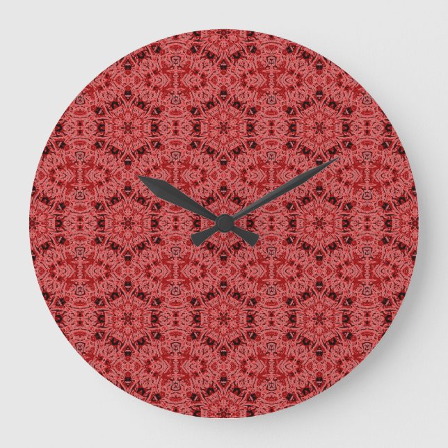 hexagone sur horloge rouge (Recto)