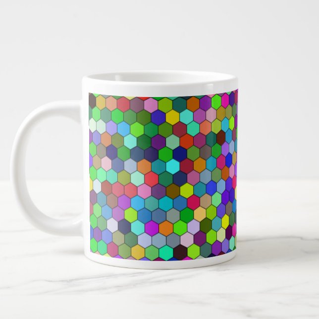 Hexagons verticaux 20oz Mug (Gauche)