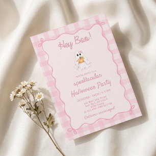 Hey Boo Invitation Halloween Fantôme Mignon Épouva