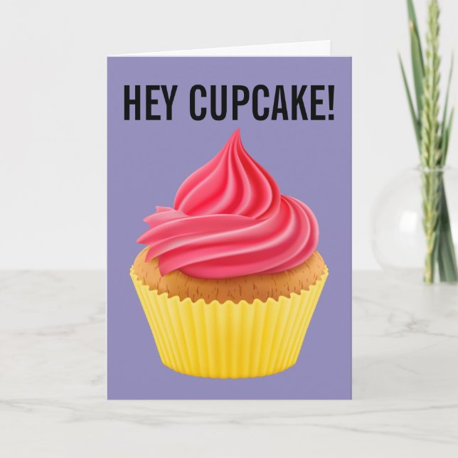 HEY CUPCAKE CARTES D'ANNIVERSAIRE (Devant)
