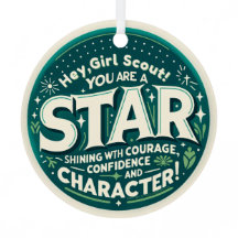 Hey Girl, tu es une STAR ! Ornement scout
