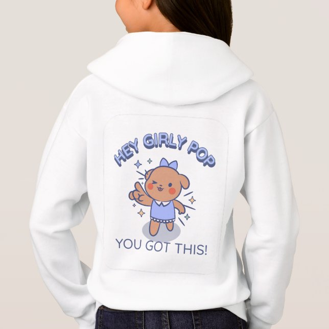 Hey Girly Pop Sweat - shirt à capuche (Dos)