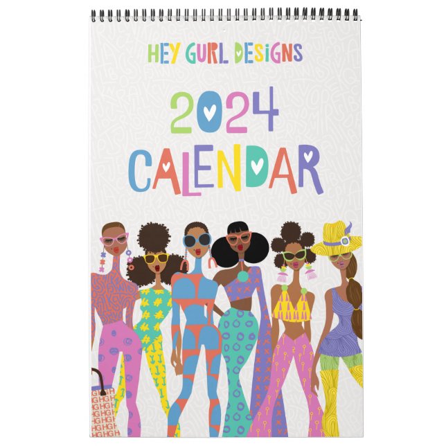 Hey Gurl Designs 2024 Calendrier (Protection)