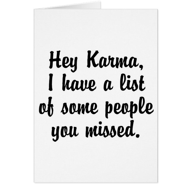 Hey Karma... (Devant)