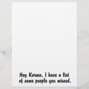 Hey Karma...