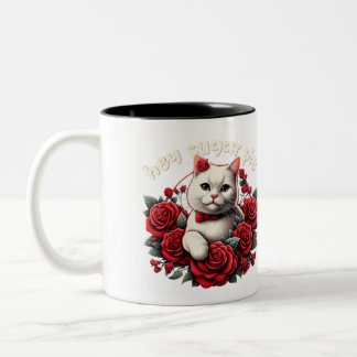 Hey Tarte au sucre, Mug de chats à fleurs