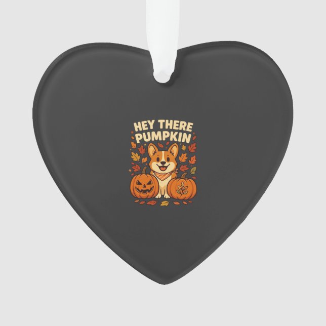 Hey There Citrouille Corgi Halloween Citrouilles A (devant)