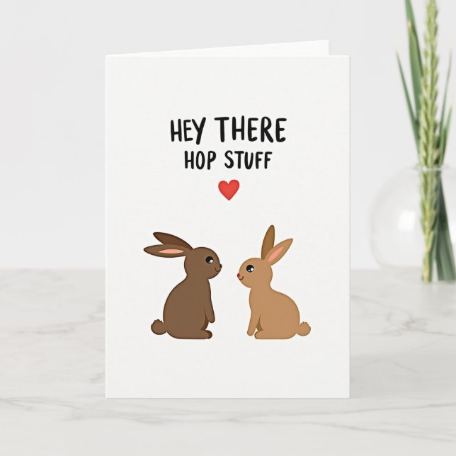 Hey There Hop Stuff Carte d'amie (Devant)