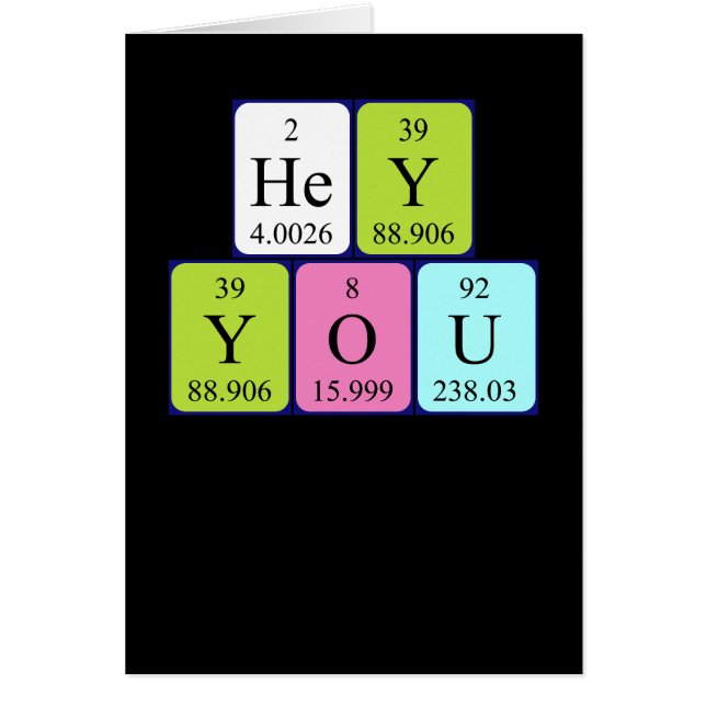 Hey You Birthday card 5 (Devant)