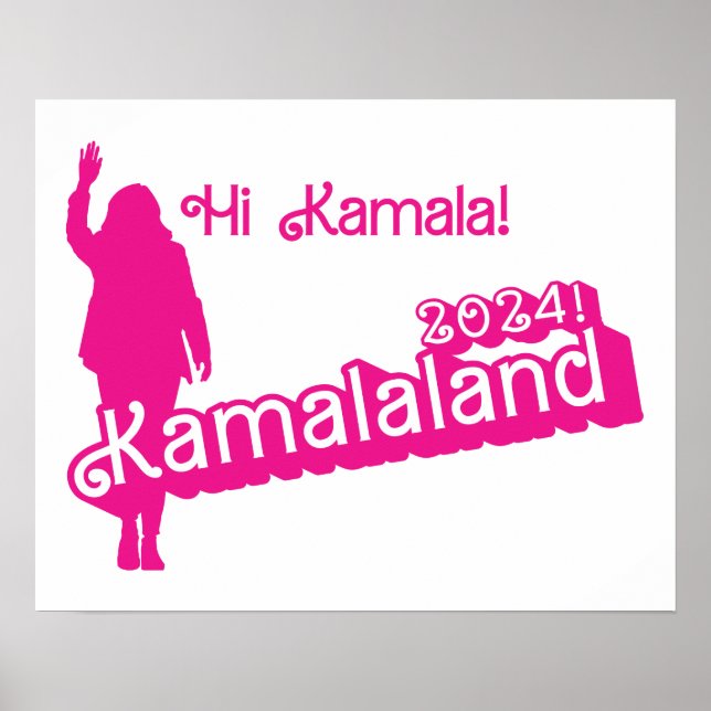 "Hi Kamala" - Affiche horizontale (slogan B) (Devant)